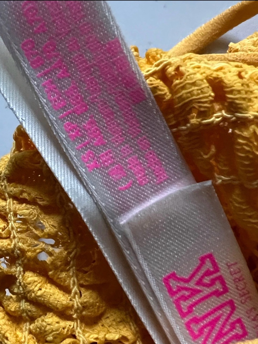 Pink Victoria’s Secret Yellow Lace Bralette Top - Picture 4 of 4